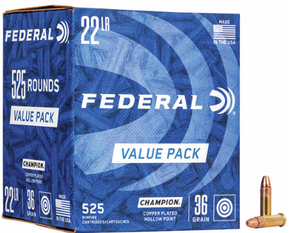 Federal .22lr 36gr Hp Hv 525pk