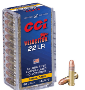 Cci Velocitor 22lr 40gr Hp Hv X50pk