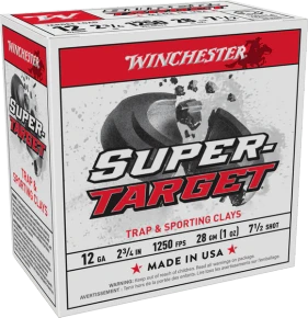 Winchester Super Target 12907 Super Target Shotgun - 12 Gauge 2.75 In. Ls 1 Oz No. 7.5 25 Round - 25 Per Box