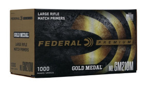 Federal Gold Medal No. 210M Large Rifle Match Primers -100 Count Large Rifle