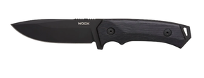 Rock 62 Fixed Blade Black Blade Black Plain