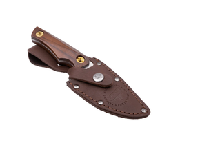 Bad Boy Leather Sheath Brown Drop Point