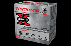 CASE Of WINCHESTER BUCKSHOT 12G 1BUCK 2-3/4 16 PELLET X250