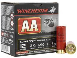 Winchester Aa Super Sporting 12g 7.5 2-3/4 28gm X25