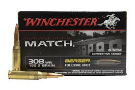 Winchester Match 308win 155.5gr Berger Btm