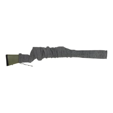 52 In. Gun Sock, Extra Wide Firearms With Large Scopes, Heather Gray
