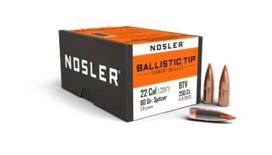 Nosler .22cal 60gr B/tip 250pack