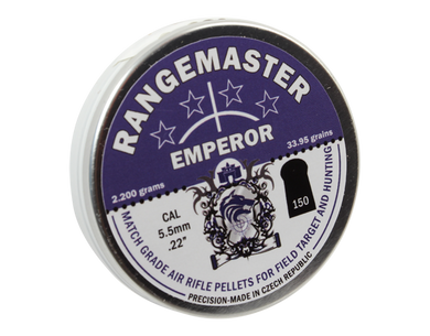 Rangemaster Emperor 33.95gr 5.5mm .22 (150 Per Tin )