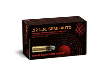 Geco, .22lr Rimfire, Lrn, 40 Grain, 50 Rounds