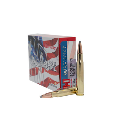 Hornady American Whitetail 30-06 Springfield 180gr Interlock Sp Rifle Ammo - 20 Rounds