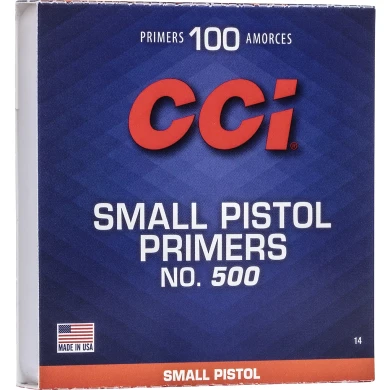 Brick Of Cci Primer 500 Small Pistol X100