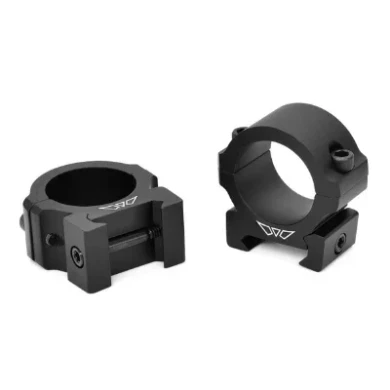 Warne Vapor Horizontal Picatinny 30mm Scope Rings Matte Black Medium