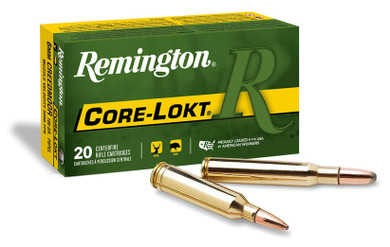 Remington .308 Rifle Bullet, 150 Grain, Soft Point Core Lokt, 100 Bullets, 22772