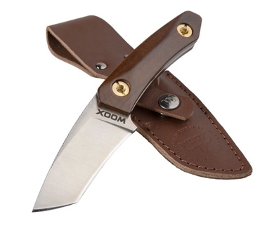 Bad Boy Reverse Tanto With Sheath Walnut