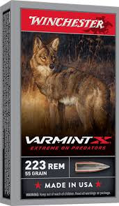 Winchester Varmint X 223rem 55gr Polymer Tip