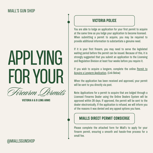 Applying For A Gun License Through VIC Police or Miall's Services