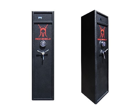 RED SHIELD 8 GUN KEY LOCK SAFE