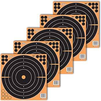 Allen Ez Aim Splash Grid Shooting Target, 12-in, 5-pk