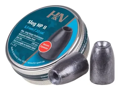 H&n Slug Hp Ii, .218 Cal, 30 Grains, Hollowpoint, 200ct 0.22