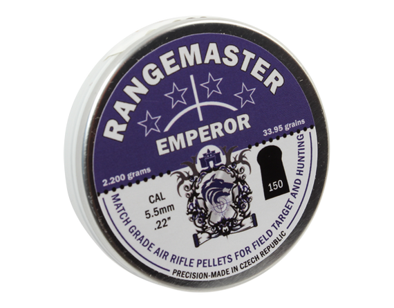 Rangemaster Emperor 33.95gr 5.5mm .22 (150 Per Tin )