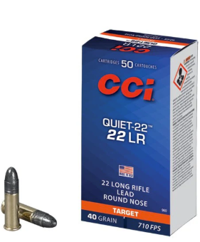 Cci 22lr Quiet 40gr Lrn 710fps 500pk
