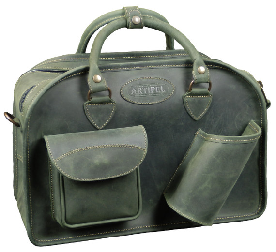 Artipel Leather Bags With Pocket Mag Lock With Bottle Holder