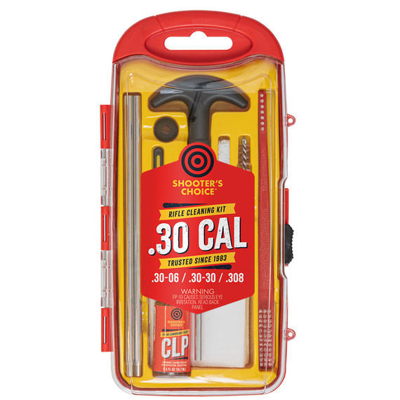 Shooters Choice .30 Cal Rifle Cleaning Kit With Aluminum Rod