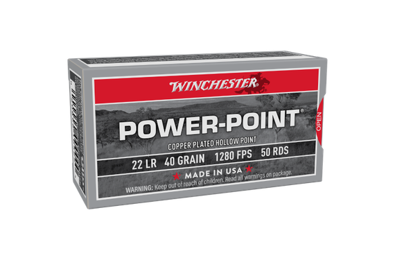 Winchester Power Point .22lr 40gr Hp Copper Plated