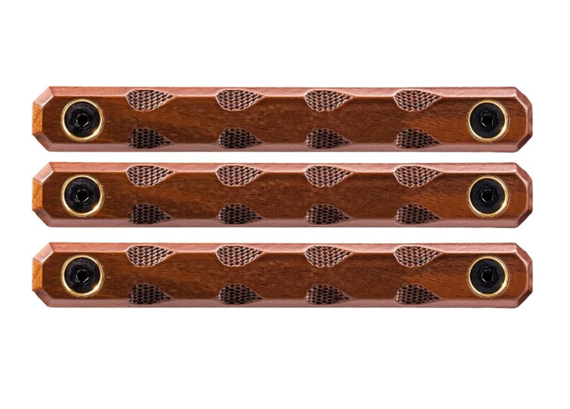 M-lok Rail Covers 3 Slots Teardrop Walnut