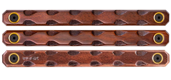 M-lok Rail Covers 4 Slots Teardrop Walnut