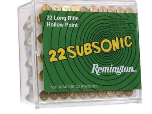 Rem .22lr Subsonic 38gr Hp X100