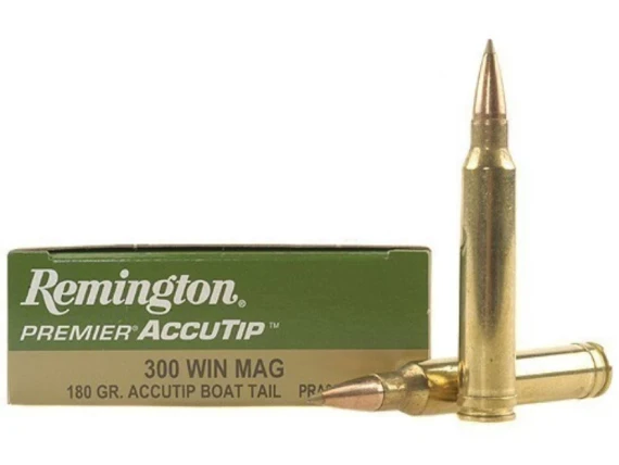 Rem 300wm 180gr Accutip Boat Tail
