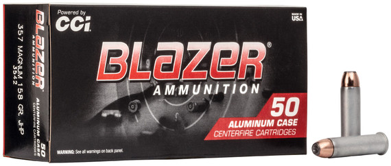 CCI Blazer 357 Magnum JHP 158 Grain 50 Rounds