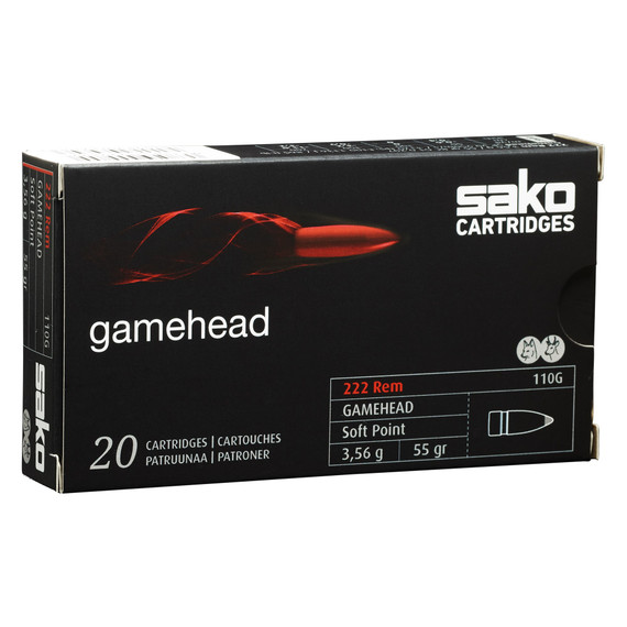 Sako 222rem 50gr Gamehead X20