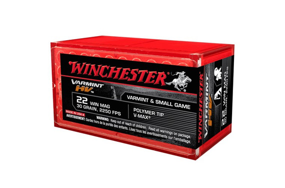 Winchester Varmint Hv 22wmr 30gr Vmax X50