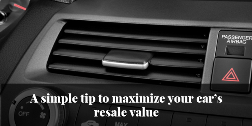 A simple tip to maximize your car’s resale value
