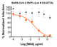 Gray circle: Non-neutralizing Mab; Orange diamond: SARS-CoV-2 MAb

Neutralization utilized 5 µl of SARS-CoV-2 RVPs in a 384-well plate. GFP positive cells were detected with an Intellicyt iQue flow cytometer using the BL-1 channel (Ex. 488 nm, Em. 530).