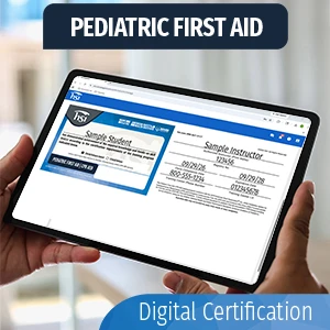 HSI Pediatric First Aid | Pack of 5 Digital Certification Cards | G25 