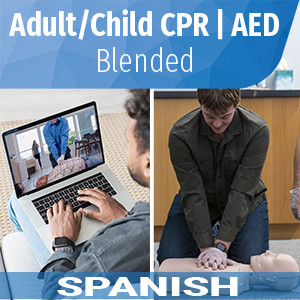 Copy of HSI Adult & Child CPR - AED | Blended Digital Certification Card | Spanish | 5-Pack | G25