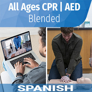 Copy of HSI all Ages CPR - AED | Blended Digital Certification Card | Spanish | 5-Pack | G25