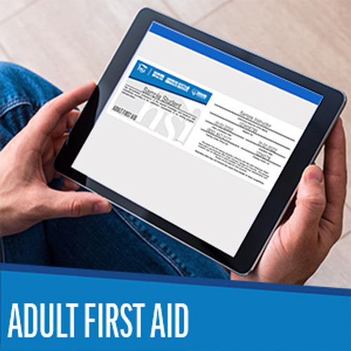 HSI Adult First Aid | Digital Certification Card | 2020 (G20)(DCFA-20)
