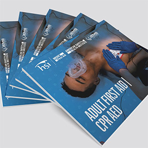 Pack of 5 HSI Adult First Aid, CPR & AED  Skill Guide G2020 books