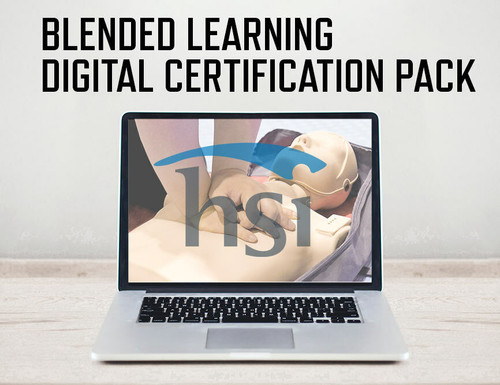 HSI Adult Only CPR & AED | Spanish Blended Digital Certification Card Pack | G2020