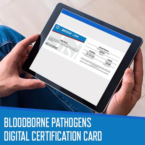 HSI Bloodborne Pathogens | Digital Certification Cards | Pack of 5