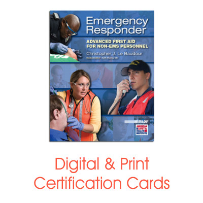 ASHI Advanced First Aid Certification Cards (Set of 5) Training