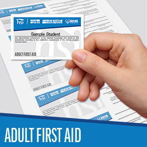 HSI Adult First Aid | Print Certification Card | Sheet of 5 | 2020 (G20) (PCFA-20)
