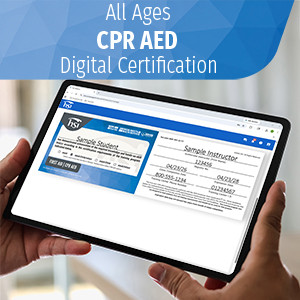 HSI all Ages CPR/AED | Pack of 5 Digital Certification Cards | G25 