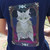 women's t-shirt with whimsigoth cat and owl design, forest and moon artwork