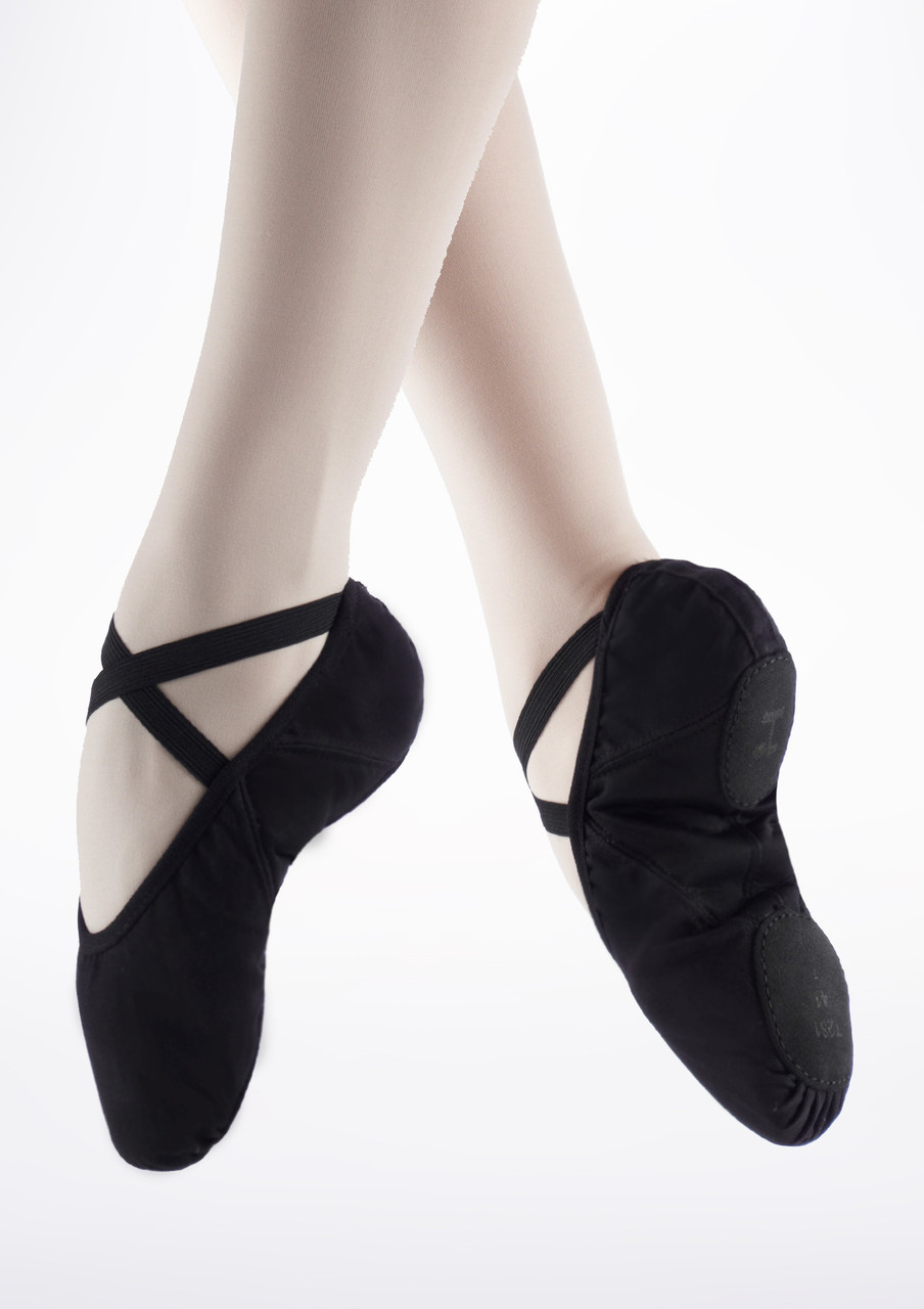 Repetto Pro Soft Split Sole Ballet Shoes - Black