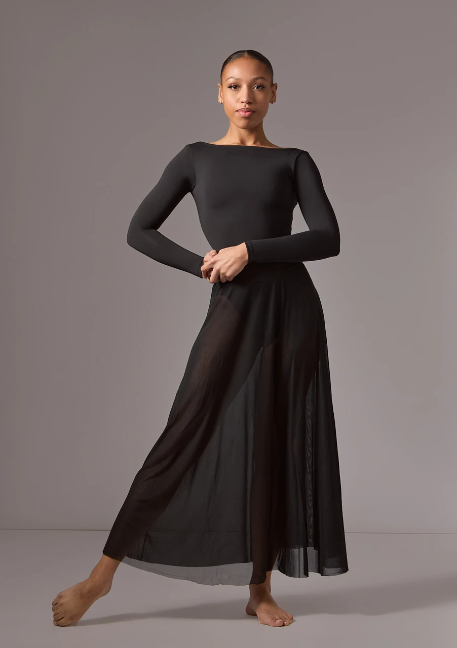 black ballet dress Move Dance Elise Long Skirt - Size:M | Terra length skirt popular wedding dresses Elegant A-line Off the